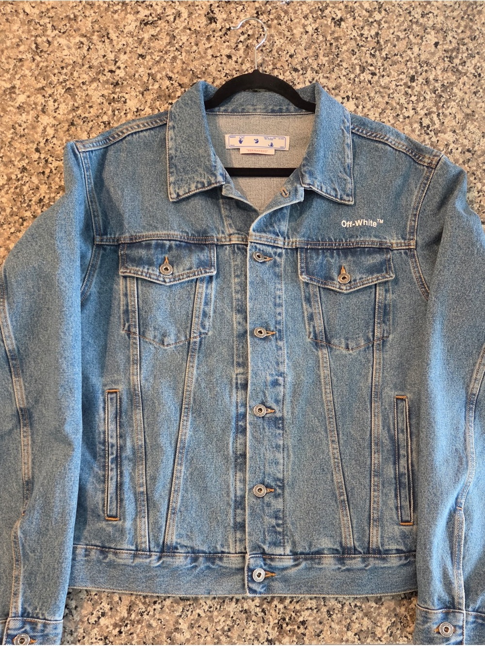 Off-White Light Blue Denim Truck Jacket